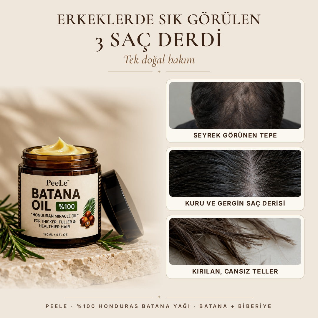 Batana Erkek – Saç Bakım Yağı 120 ml